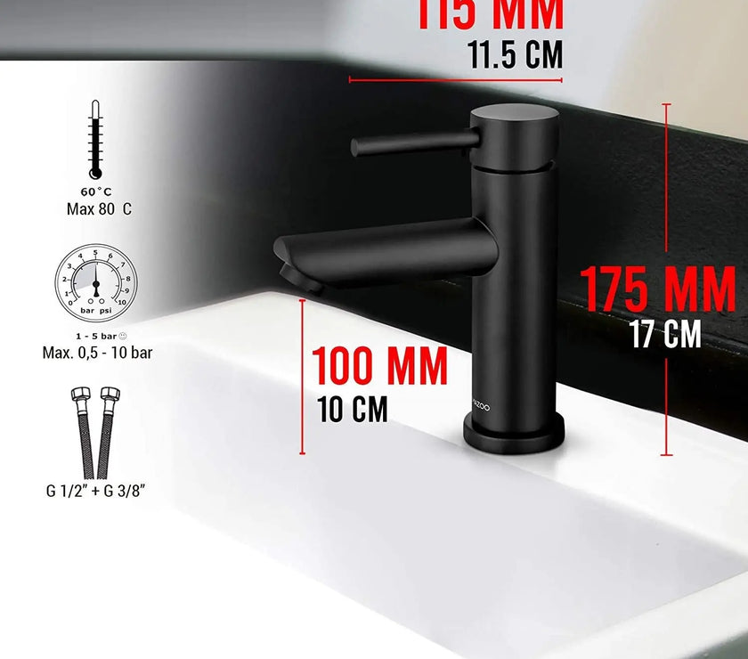 Sardıcı Mistral Series Lavabo Bataryası Çift Su Girişli 5 Yıl Garantili (Kopya)