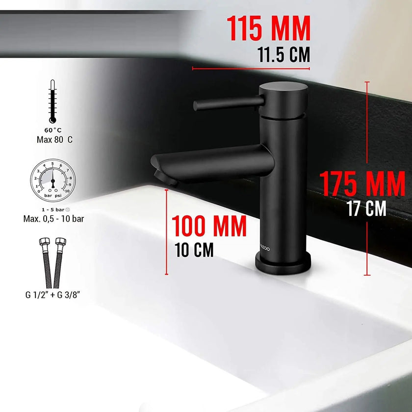 Sardıcı Mistral Series Lavabo Bataryası Çift Su Girişli 5 Yıl Garantili (Kopya)