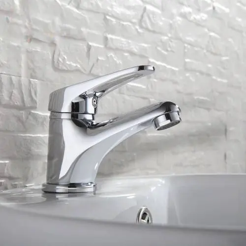 Melfa Classic Krom Lavabo Bataryası Çift Su Girişli 5 Yıl Garantili